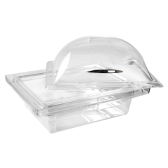 CLOCHE AVEC SOCLE 2 COMPARTIMENTS 36x31x21,5 CM TRANSPARENT ACRYLIQUE (1 UNITÉ)