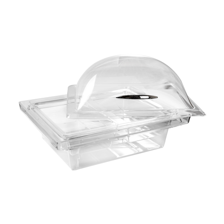 CLOCHE AVEC SOCLE 3 COMPARTIMENTS  37x52x24 CM TRANSPARENT ACRYLIQUE (1 UNITÉ)