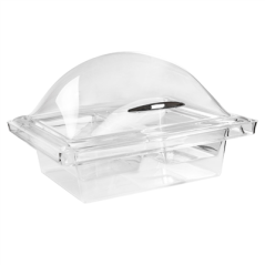 Image CLOCHE AVEC SOCLE 1 COMPARTIMENT 37x52x24 CM TRANSPARENT ACRYLIQUE (1 UNITÉ) #1