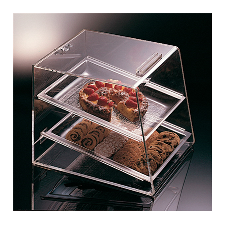 Image PRÉSENTOIR PÂTISSERIE 2 NIVEAUX  35x42,5x44,5 CM TRANSPARENT ACRYLIQUE (1 UNITÉ) #1