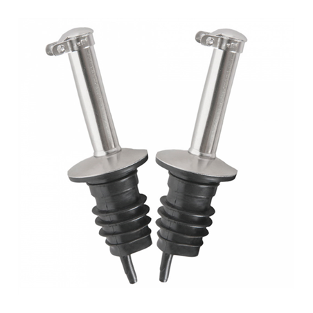 Image 2 U. BECS VERSEURS SANS DOSEUR AVEC COUVERCLE  Ø 3x9 CM ARGENTE INOX (1 UNITÉ) #1