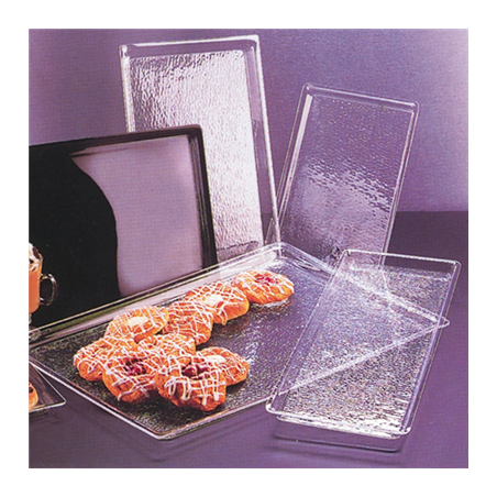 Image PLATEAU POUR CLOCHES  37,4x27,3x2 CM TRANSPARENT ACRYLIQUE (1 UNITÉ) #1