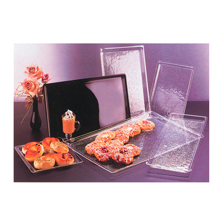 PLATEAU POUR CLOCHES  37,4x27,3x2 CM TRANSPARENT ACRYLIQUE (1 UNITÉ)