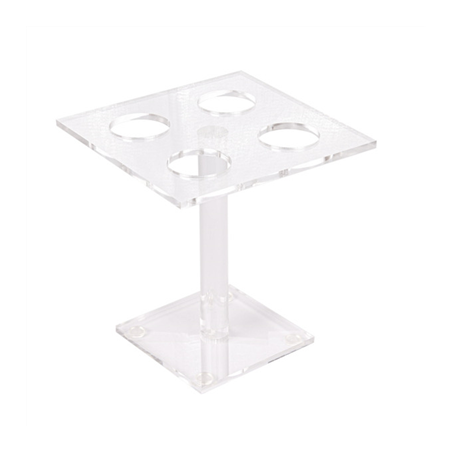 Image DISPLAY POUR 4 PETITS CORNETS  15x15x15 CM TRANSPARENT ACRYLIQUE (1 UNITÉ) #1