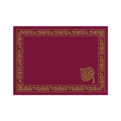 Image SETS DE TABLE 'PÉRSICO' 48 G/M2 31x43 CM BORDEAUX CELLULOSE (2000 UNITÉ) #1