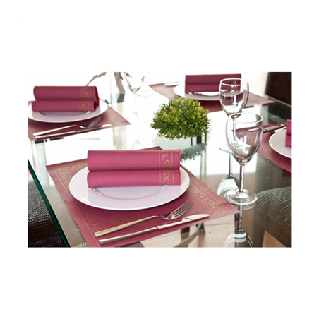 SETS DE TABLE 'PÉRSICO' 48 G/M2 31x43 CM BORDEAUX CELLULOSE (2000 UNITÉ)