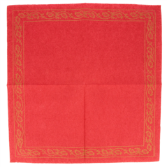 SERVIETTES ECOLABEL 'DOUBLE POINT - PÉRSICO' 18 G/M2 40x40 CM BORDEAUX OUATE (1200 UNITÉ)