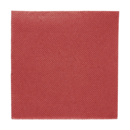 Image SERVIETTES ECOLABEL 'DOUBLE POINT' 18 G/M2 20x20 CM BORDEAUX OUATE (2400 UNITÉ) #1