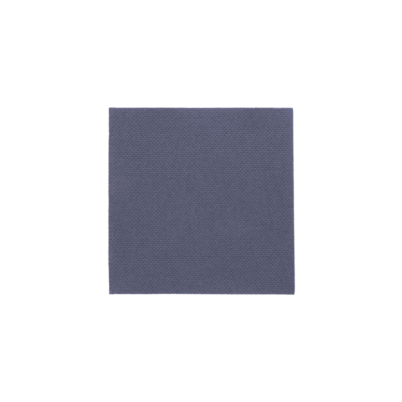 SERVIETTES ECOLABEL 'DOUBLE POINT' 18 G/M2 20x20 CM BLEU MARINE OUATE (2400 UNITÉ)