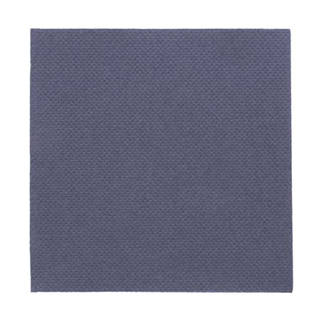 Image SERVIETTES ECOLABEL 'DOUBLE POINT' 18 G/M2 20x20 CM BLEU MARINE OUATE (2400 UNITÉ) #1