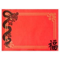 Image SETS DE TABLE 'CHINA' 48 G/M2 31x43 CM ROUGE CELLULOSE (2000 UNITÉ) #1