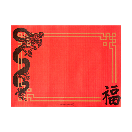 Image SETS DE TABLE 'CHINA' 48 G/M2 31x43 CM ROUGE CELLULOSE (2000 UNITÉ) #1