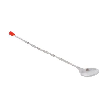 Image CUILLÈRE TRESSÉE COCKTAIL  27,5 CM ARGENTE INOX (12 UNITÉ) #1