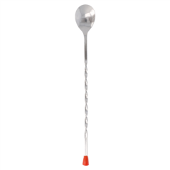 Image CUILLÈRE TRESSÉE COCKTAIL  27,5 CM ARGENTE INOX (12 UNITÉ) #3