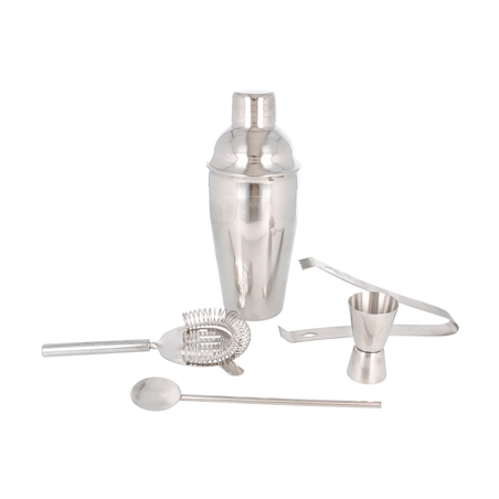 Image MALLETTE BARMAN 500 ML 23x33x10 CM ARGENTE ACIER (1 UNITÉ) #1