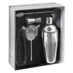 Image MALLETTE BARMAN 500 ML 23x33x10 CM ARGENTE ACIER (1 UNITÉ) #4