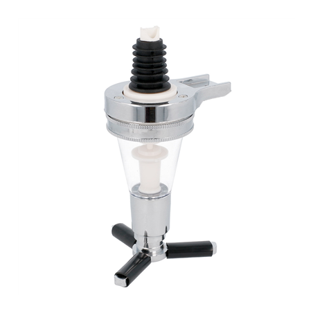 Image DOSEUR ALCOOL 35 ML  16,5 CM ARGENTE PLASTIQUE (1 UNITÉ) #1