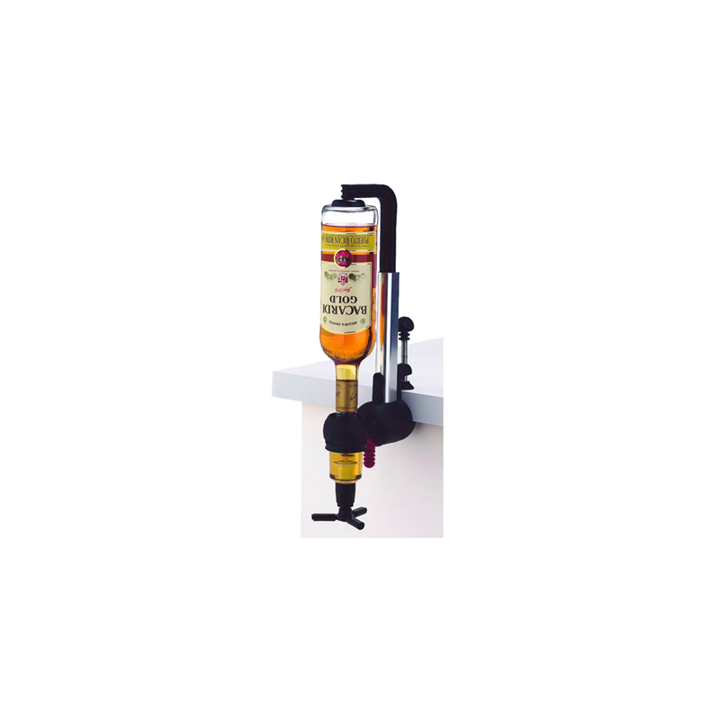 SUPPORT MURAL DOSEUR DE BOISSONS  18x7x38,5 CM ARGENTE ALUMINIUM (1 UNITÉ)