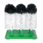Image BASE+3 BROSSES LAVAGE VERRES  19x9,9x19 CM POLYESTER (1 UNITÉ) #1