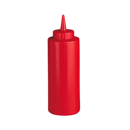 Image POIRES À SAUCES 360 ML Ø 6x22 CM ROUGE LDPE (6 UNITÉ) #1