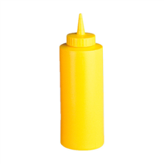 Image POIRES À SAUCES 360 ML Ø 6x22 CM JAUNE LDPE (6 UNITÉ) #1