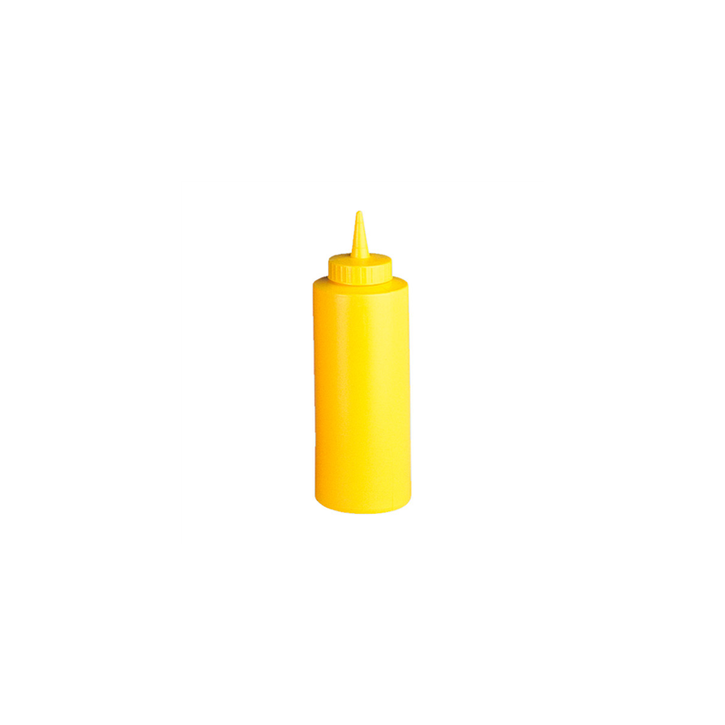 POIRES À SAUCES 360 ML Ø 6x22 CM JAUNE LDPE (6 UNITÉ)