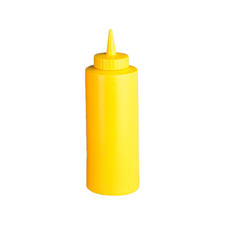 Image POIRES À SAUCES 360 ML Ø 6x22 CM JAUNE LDPE (6 UNITÉ) #1