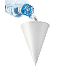 CÔNES EAU 120 ML 70 G/M2 Ø 6,4x8,7 CM BLANC PAPIER (5000 UNITÉ)