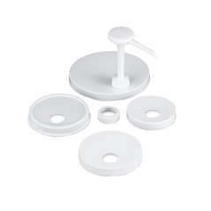Image POMBE CONDIMENTS/SAUCES KIT 5 COUVERLES 25 CM BLANC PLASTIQUE (1 UNITÉ) #1
