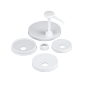 Image POMBE CONDIMENTS/SAUCES KIT 5 COUVERLES  25 CM BLANC PLASTIQUE (1 UNITÉ) #1