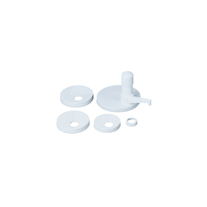 POMPE PRODUITS VISQUEUX - KIT 5 COUVERCLES  34,5 CM BLANC PLASTIQUE (1 UNITÉ)