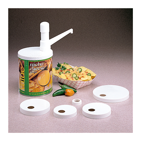 POMPE PRODUITS VISQUEUX - KIT 5 COUVERCLES 34,5 CM BLANC PLASTIQUE (1 UNITÉ)