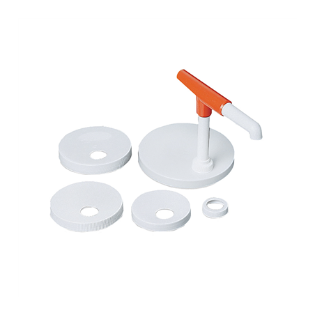 Image POMPE PRODUITS ÉPAIS KIT 5 COUVERCLES  28 CM BLANC PLASTIQUE (1 UNITÉ) #1