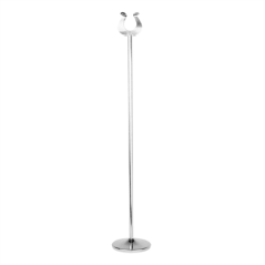 PINCE POUR NUMÉROS DE TABLE  Ø7,2x46 (h) CM ARGENTE INOX (1 UNITÉ)