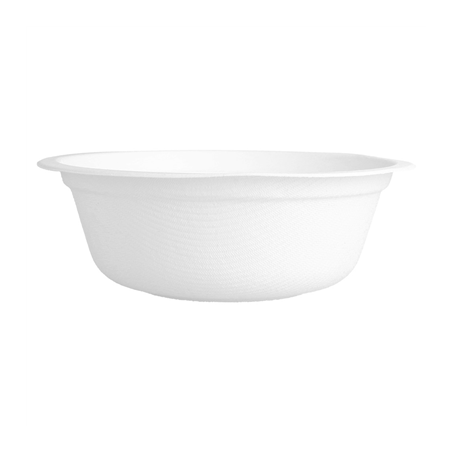 BOLS 'BIONIC' 350 ML Ø 13,5x4,6 CM BLANC BAGASSE (1200 UNITÉ)