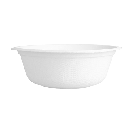 BOLS 'BIONIC' 500 ML Ø 15,5x5,4 CM BLANC BAGASSE (600 UNITÉ)