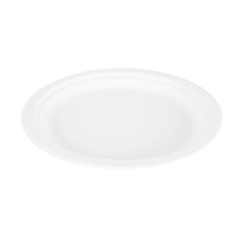 ASSIETTES 'BIONIC' Ø 23x2 CM BLANC BAGASSE (1000 UNITÉ)