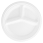 Image ASSIETTES 3 COMPART. 'BIONIC'  Ø 26x2,6 CM BLANC BAGASSE (800 UNITÉ) #3