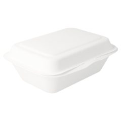 Image COQUILLES 'BIONIC' 600 ML 13,6x18,2x6,4 CM BLANC BAGASSE (1000 UNITÉ) #1