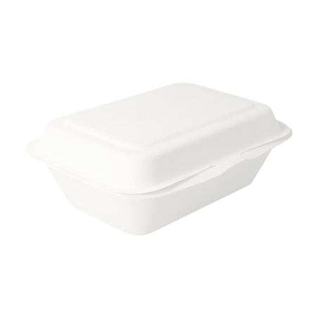 Image COQUILLES 'BIONIC' 600 ML 13,6x18,2x6,4 CM BLANC BAGASSE (1000 UNITÉ) #1