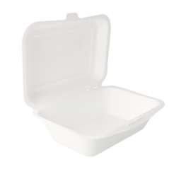 Image COQUILLES 'BIONIC' 600 ML 13,6x18,2x6,4 CM BLANC BAGASSE (1000 UNITÉ) #3