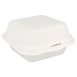 Image COQUILLES HAMBURGER 'BIONIC' 450 ML 15,2x15x8,4 CM BLANC BAGASSE (600 UNITÉ) #1