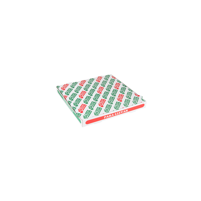 BOÎTES PIZZA MICROCANNELURE  348 G/M2 36x36x4 CM BLANC CARTON (100 UNITÉ)
