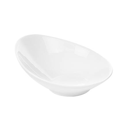 Image BOLS ALLONGÉS 700 ML 25x21,5x10,5 CM BLANC PORCELAINE (2 UNITÉ) #1