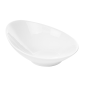 Image BOLS ALLONGÉS 700 ML 25x21,5x10,5 CM BLANC PORCELAINE (2 UNITÉ) #1