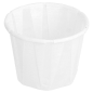 Image POTS TRAITEUR PAPIER PLISSÉ 22 ML (0,7 oz) 80 G/M2 Ø3,8/2,6x2,8 CM BLANC PARCH.INGRAISSABLE (250 UNITÉ) #1