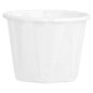 Image POTS TRAITEUR PAPIER PLISSÉ 22 ML (0,7 oz) 80 G/M2 Ø3,8/2,6x2,8 CM BLANC PARCH.INGRAISSABLE (250 UNITÉ) #2
