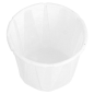 Image POTS TRAITEUR PAPIER PLISSÉ 22 ML (0,7 oz) 80 G/M2 Ø3,8/2,6x2,8 CM BLANC PARCH.INGRAISSABLE (250 UNITÉ) #3