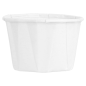 Image POTS TRAITEUR PAPIER PLISSÉ 45 ML (1,5 oz) 80 G/M2 Ø5/3,6x3,1 CM BLANC PARCH.INGRAISSABLE (250 UNITÉ) #2
