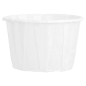 Image POTS TRAITEUR PAPIER PLISSÉ 60 ML (2 oz) 80 G/M2 Ø5,5/3,9x3,5 CM BLANC PARCH.INGRAISSABLE (250 UNITÉ) #2